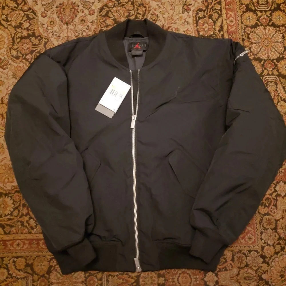 New Men's Nike Air Jordan Coat Size Small S Black Jacket NWT $250 MSRP